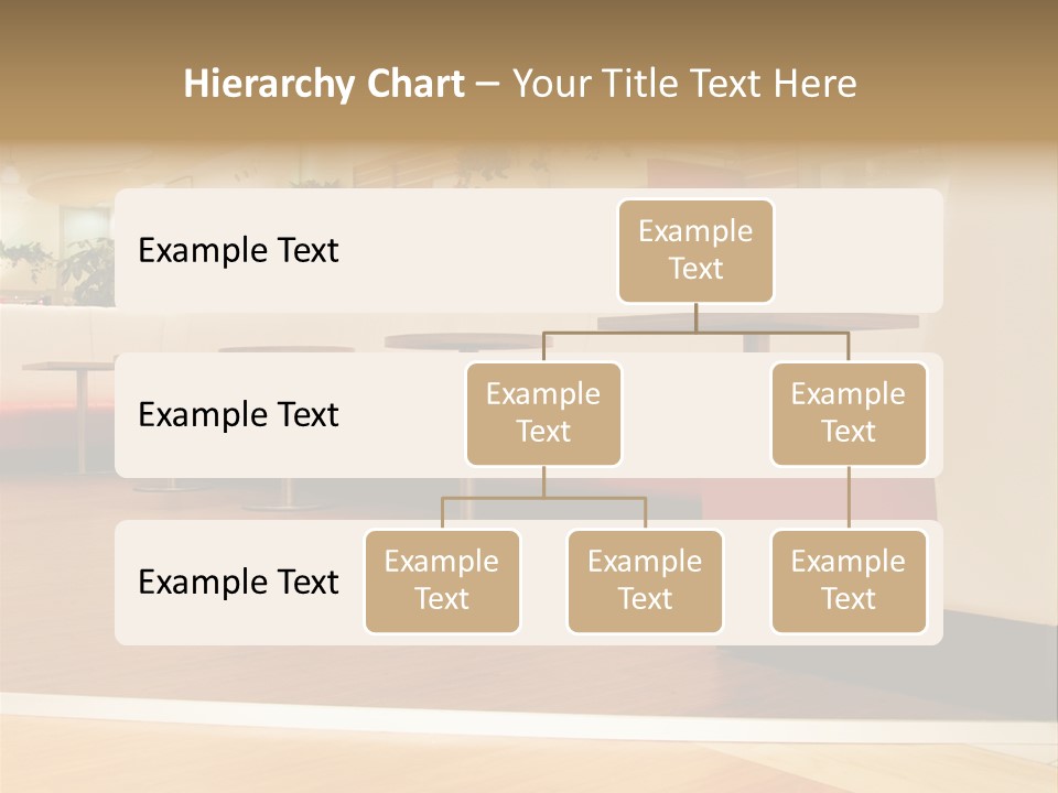 Restaurant Interior In A Shopping Mall PowerPoint Template