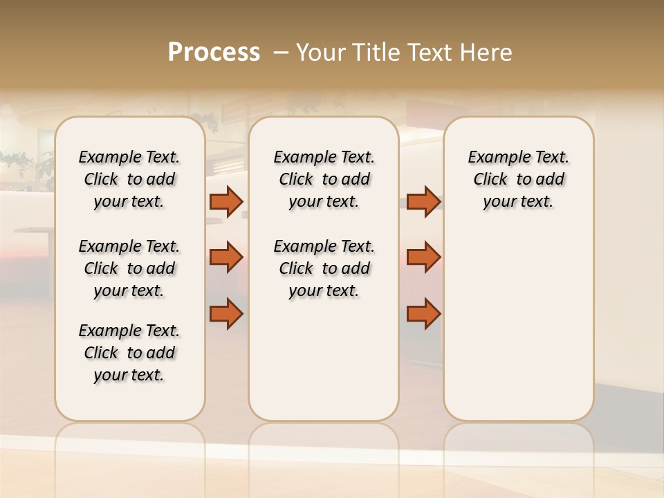 Restaurant Interior In A Shopping Mall PowerPoint Template