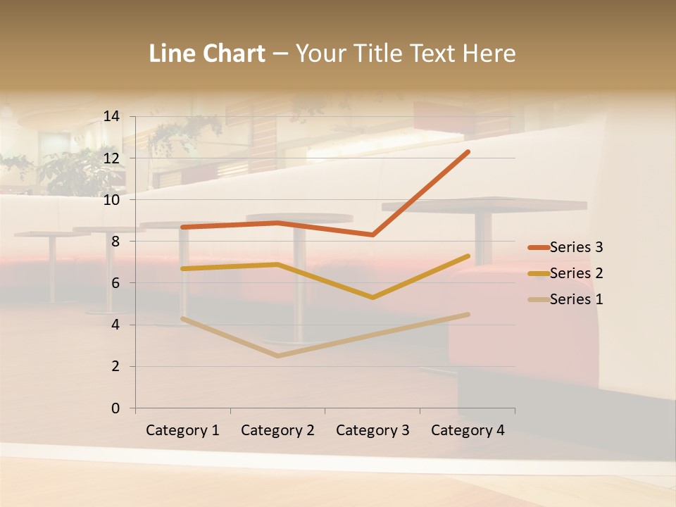 Restaurant Interior In A Shopping Mall PowerPoint Template