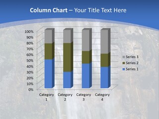 A Waterfall With A Blue Sky In The Background PowerPoint Template