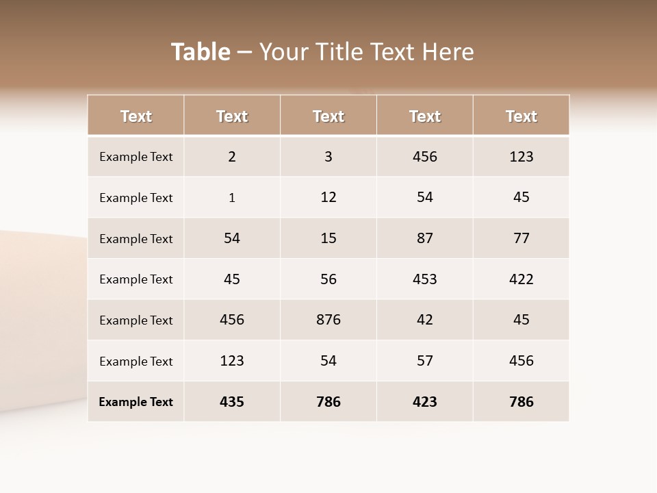 Pencil In Woman Hand Isolated On White Background PowerPoint Template