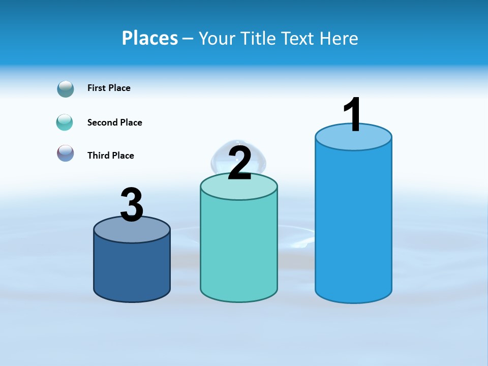 The Abstract Water Drop Background PowerPoint Template