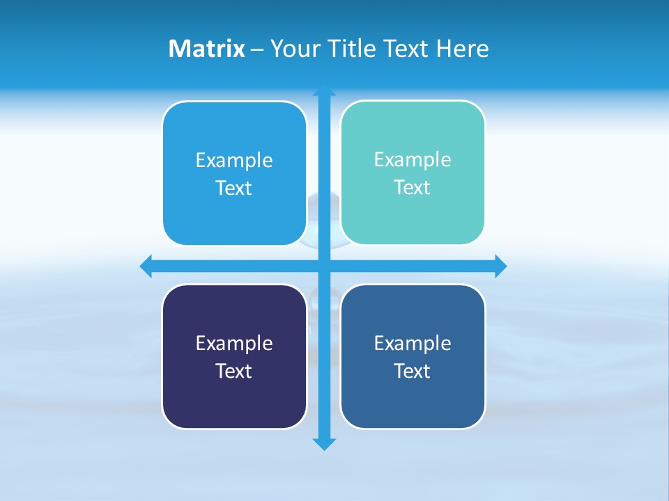 The Abstract Water Drop Background PowerPoint Template