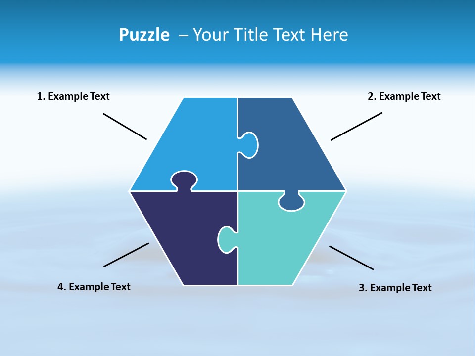 The Abstract Water Drop Background PowerPoint Template