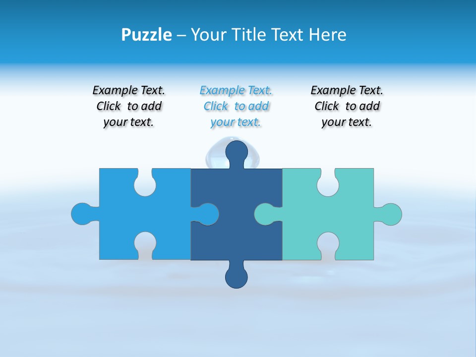 The Abstract Water Drop Background PowerPoint Template