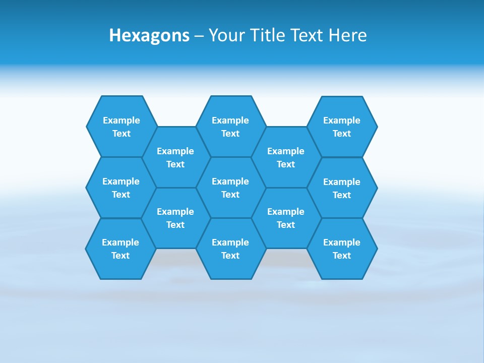 The Abstract Water Drop Background PowerPoint Template