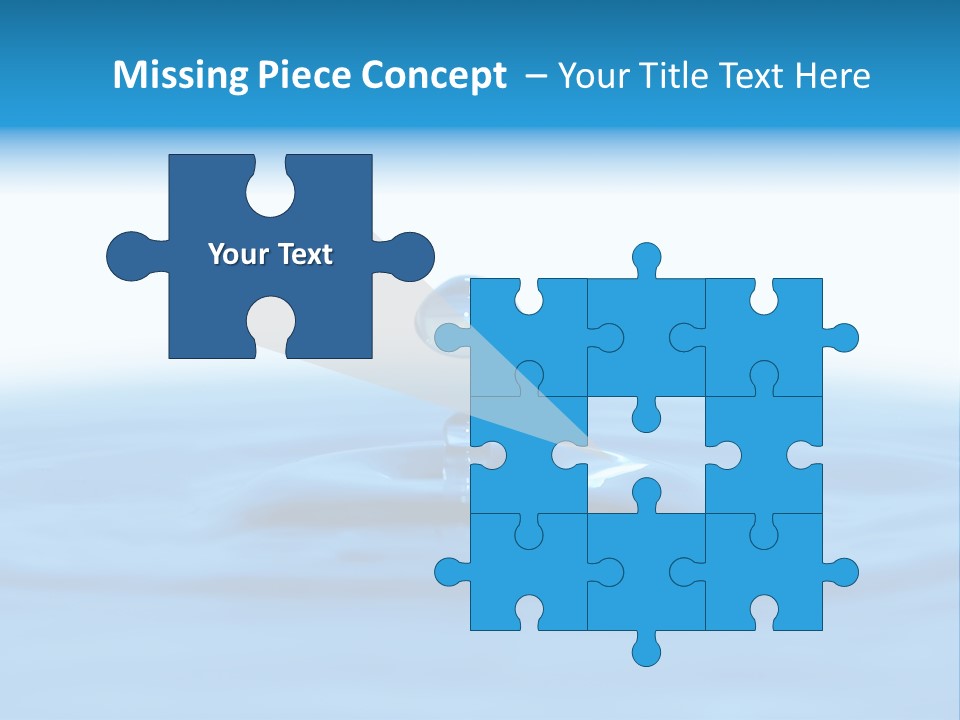 The Abstract Water Drop Background PowerPoint Template