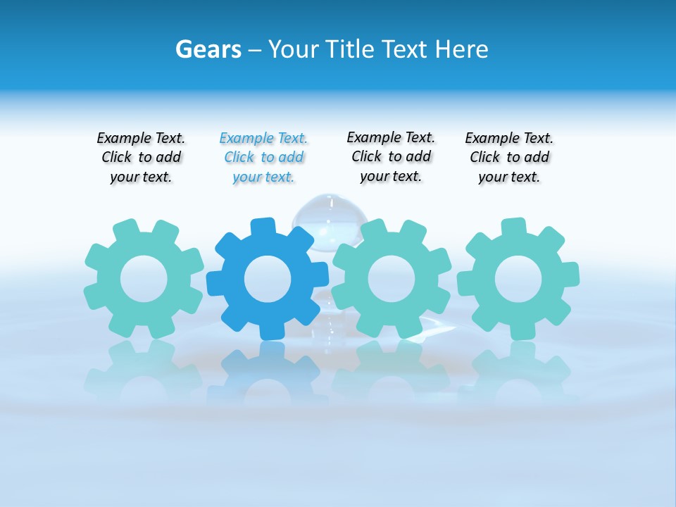 The Abstract Water Drop Background PowerPoint Template