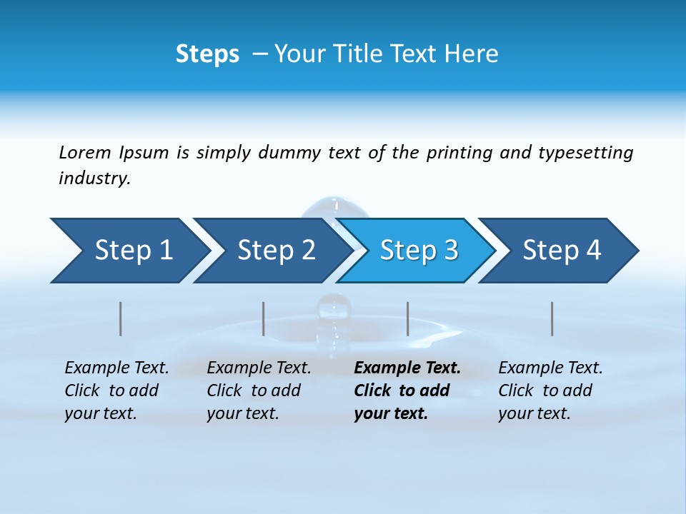 The Abstract Water Drop Background PowerPoint Template
