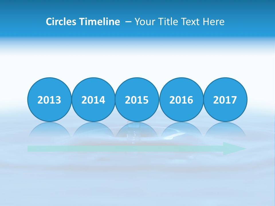 The Abstract Water Drop Background PowerPoint Template