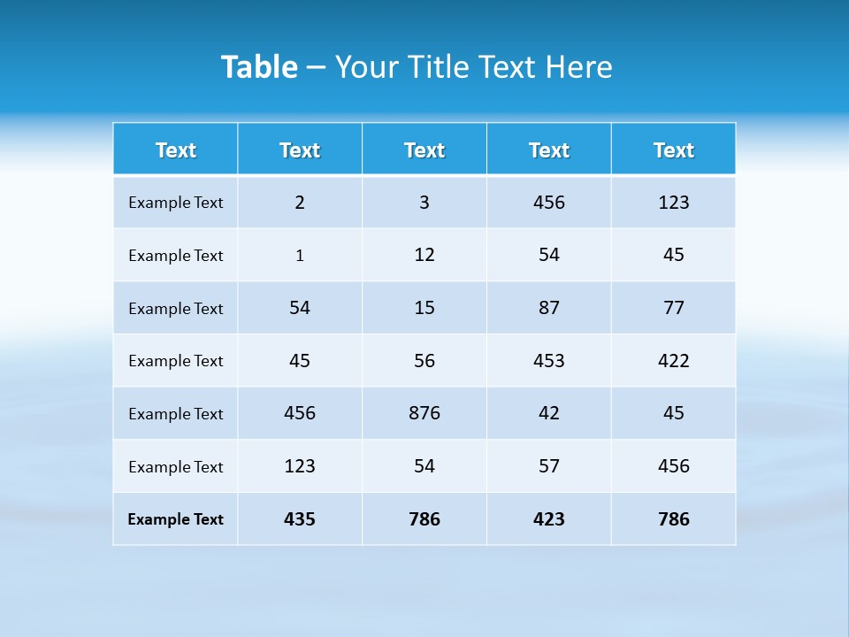 The Abstract Water Drop Background PowerPoint Template