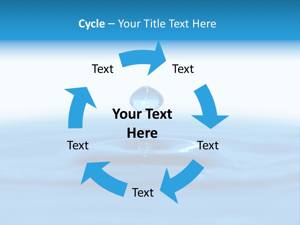 The Abstract Water Drop Background PowerPoint Template