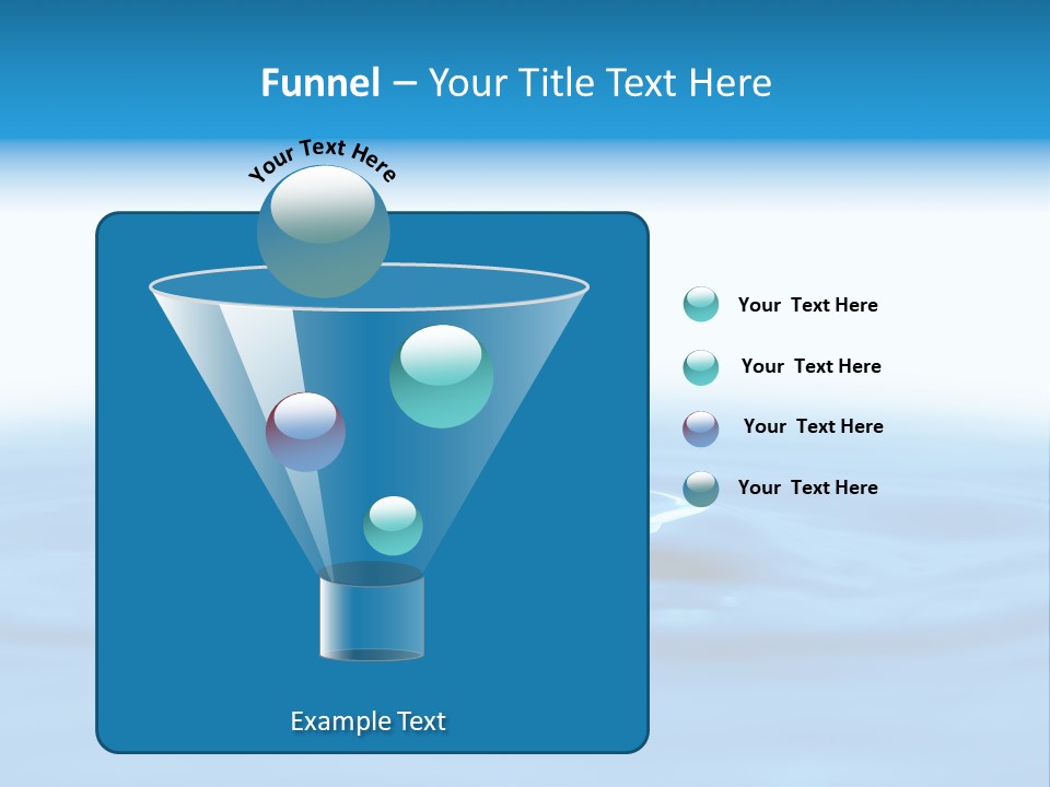 The Abstract Water Drop Background PowerPoint Template