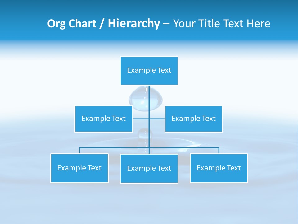 The Abstract Water Drop Background PowerPoint Template
