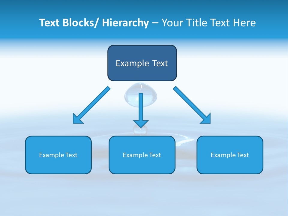 The Abstract Water Drop Background PowerPoint Template