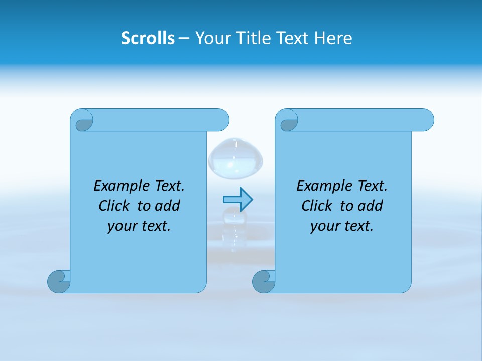 The Abstract Water Drop Background PowerPoint Template