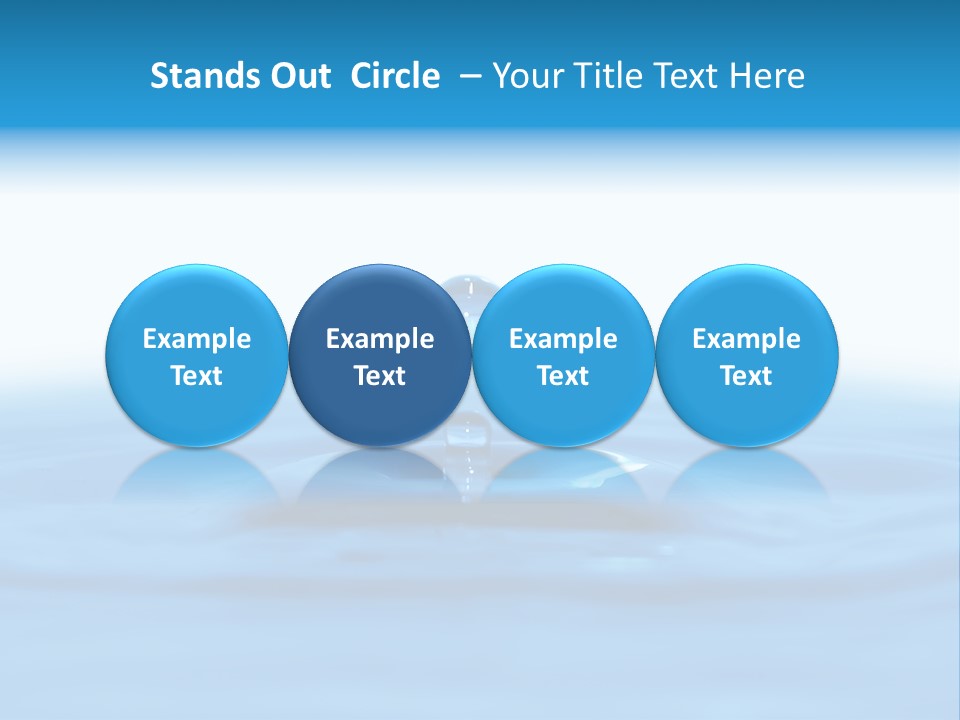 The Abstract Water Drop Background PowerPoint Template