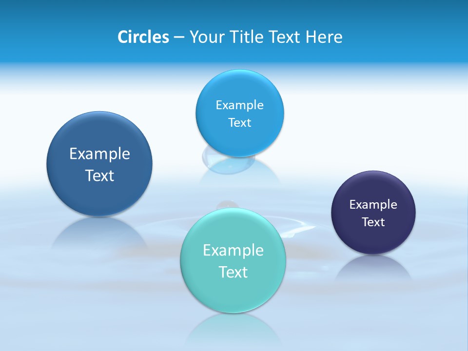 The Abstract Water Drop Background PowerPoint Template