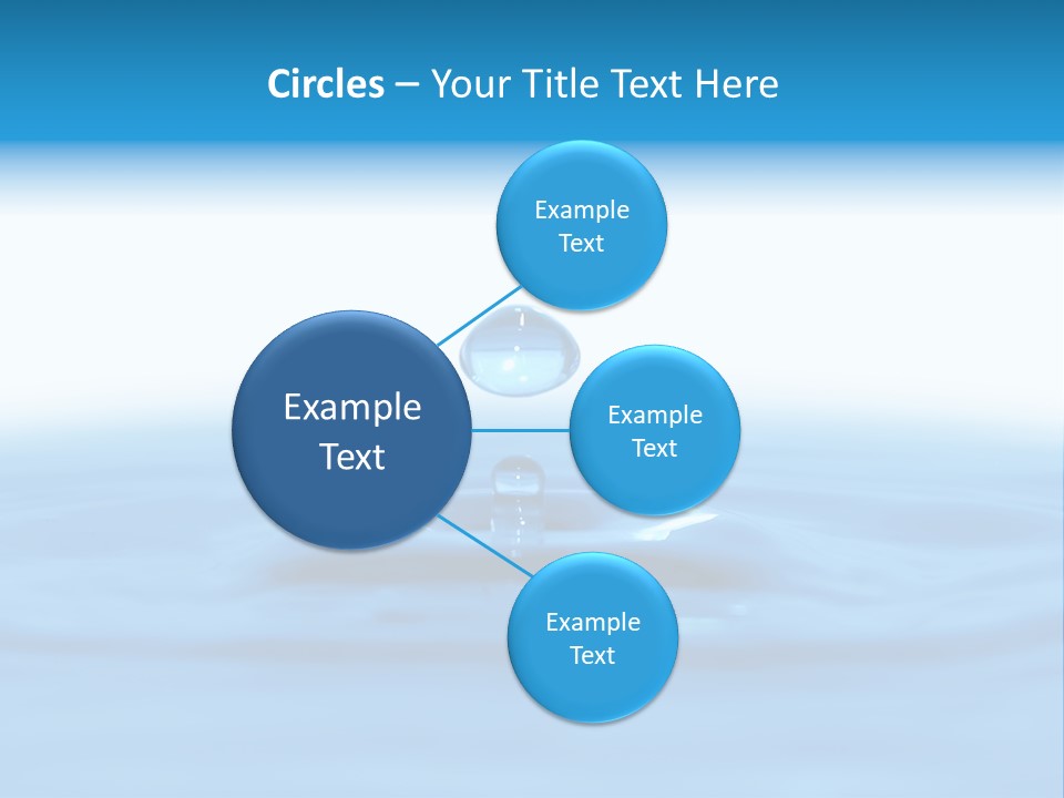 The Abstract Water Drop Background PowerPoint Template