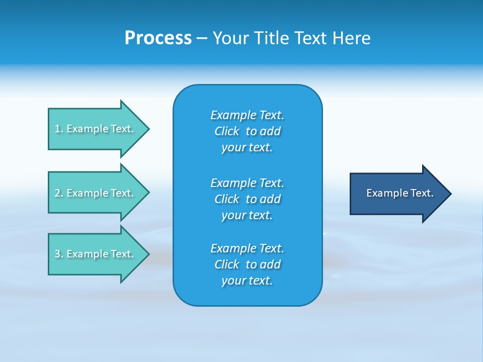 The Abstract Water Drop Background PowerPoint Template