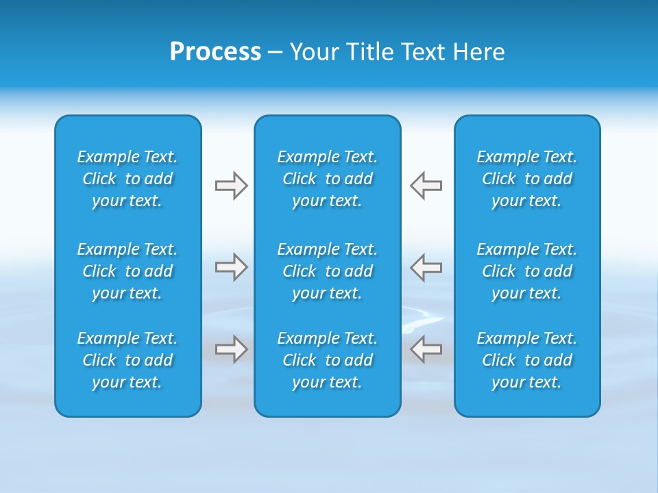 The Abstract Water Drop Background PowerPoint Template