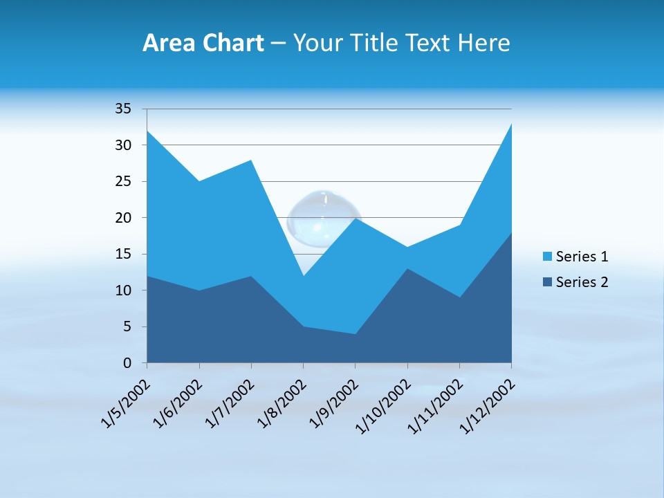 The Abstract Water Drop Background PowerPoint Template
