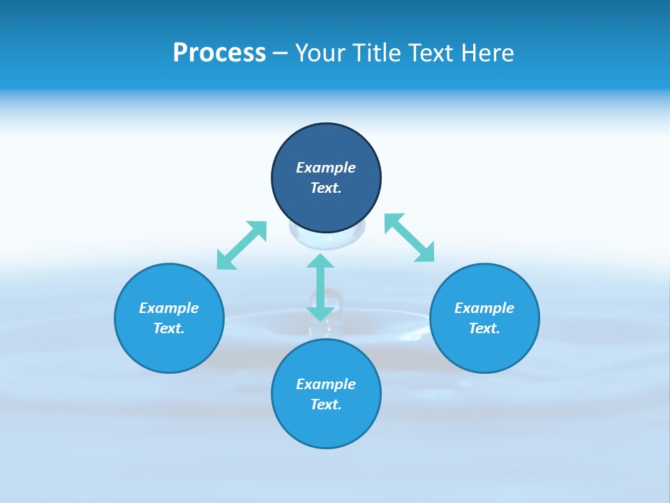 The Abstract Water Drop Background PowerPoint Template
