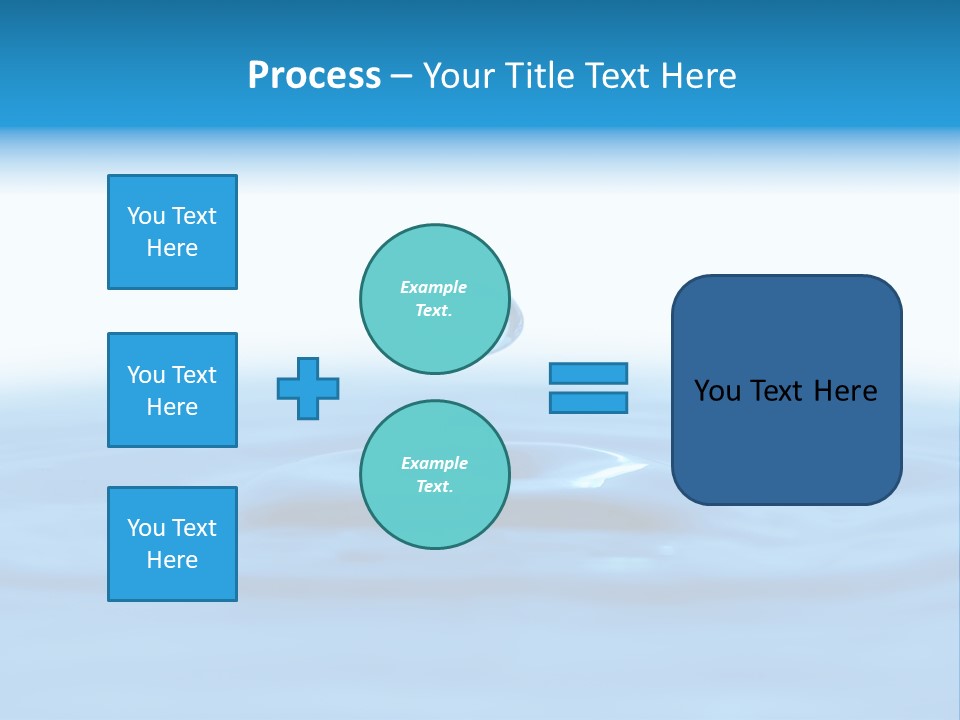 The Abstract Water Drop Background PowerPoint Template