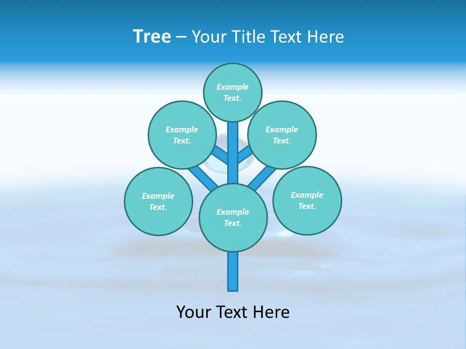 The Abstract Water Drop Background PowerPoint Template