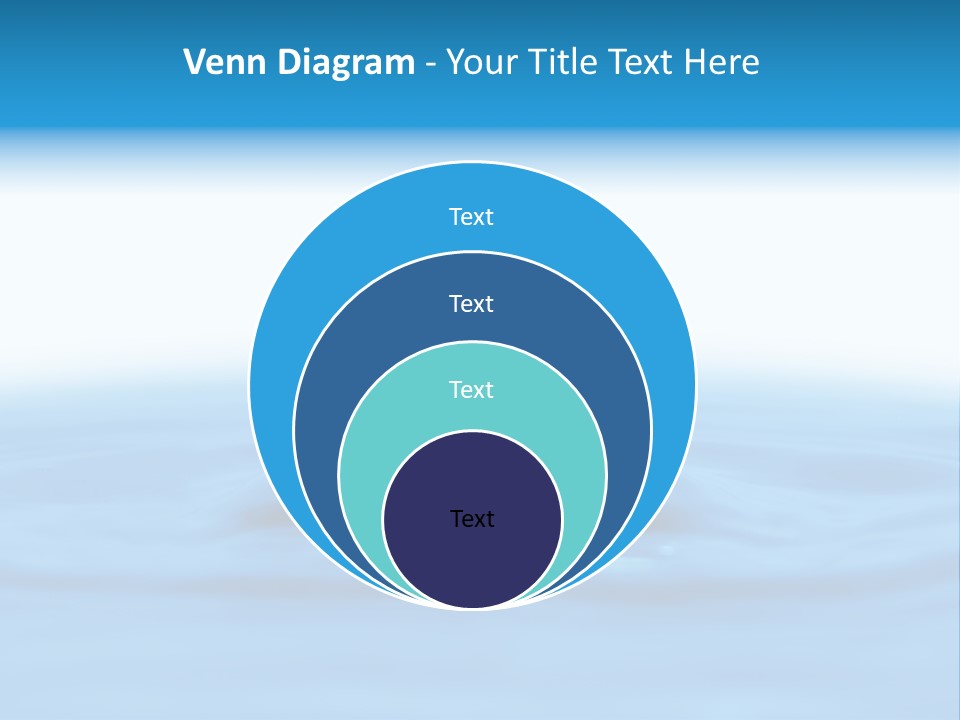 The Abstract Water Drop Background PowerPoint Template