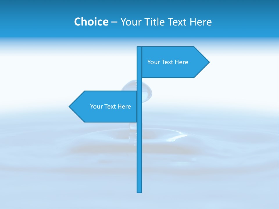 The Abstract Water Drop Background PowerPoint Template