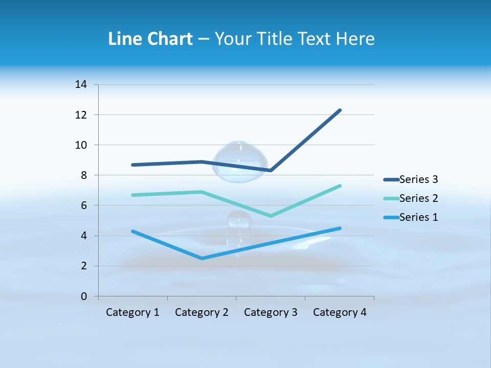 The Abstract Water Drop Background PowerPoint Template