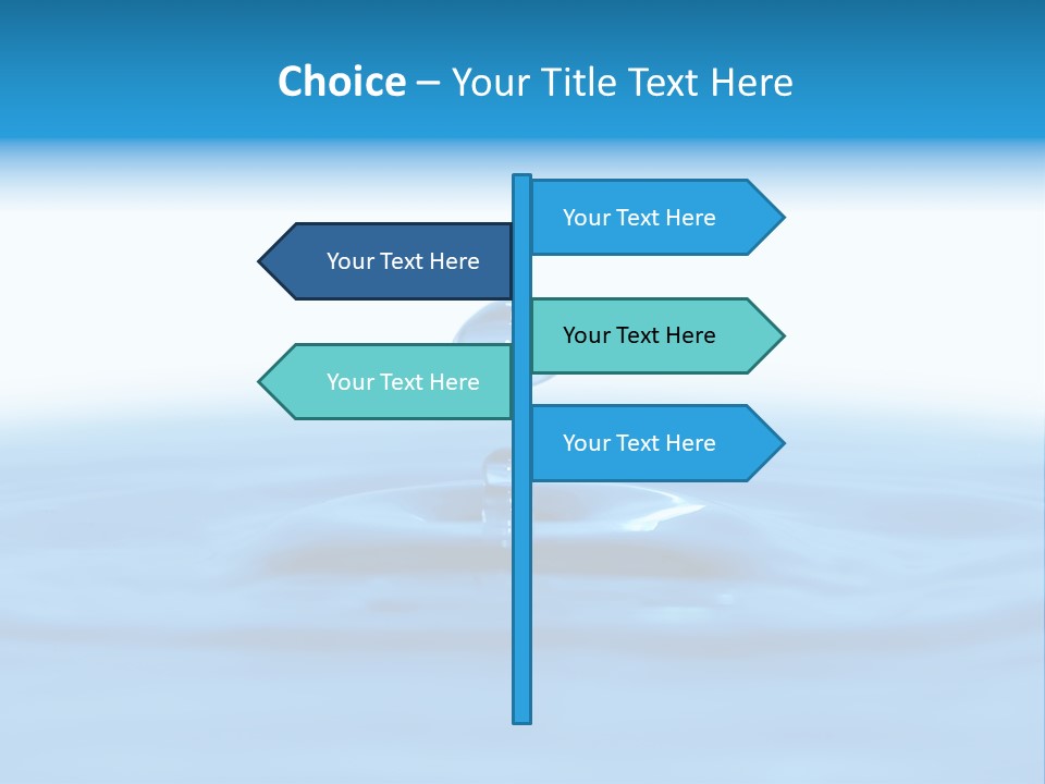 The Abstract Water Drop Background PowerPoint Template