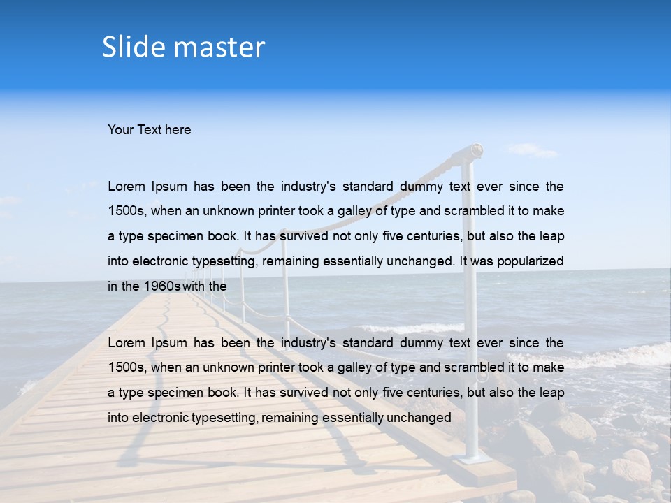 Bathing Jetty PowerPoint Template