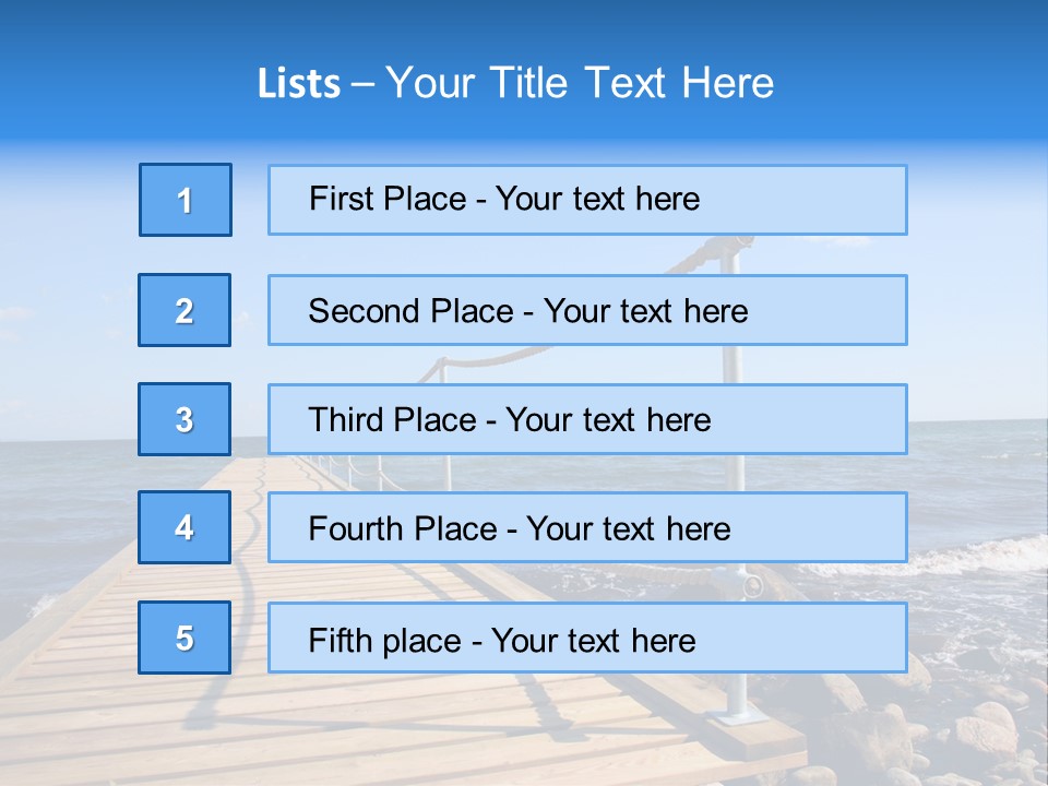 Bathing Jetty PowerPoint Template