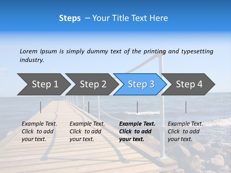 Bathing Jetty PowerPoint Template