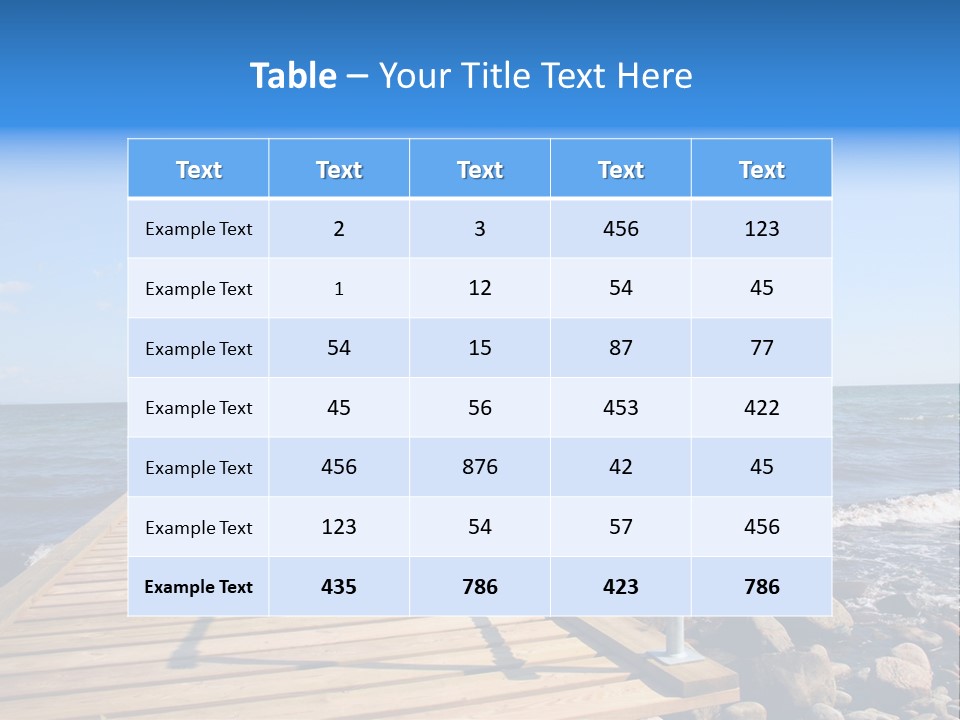 Bathing Jetty PowerPoint Template