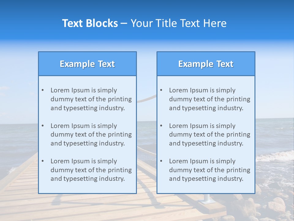 Bathing Jetty PowerPoint Template