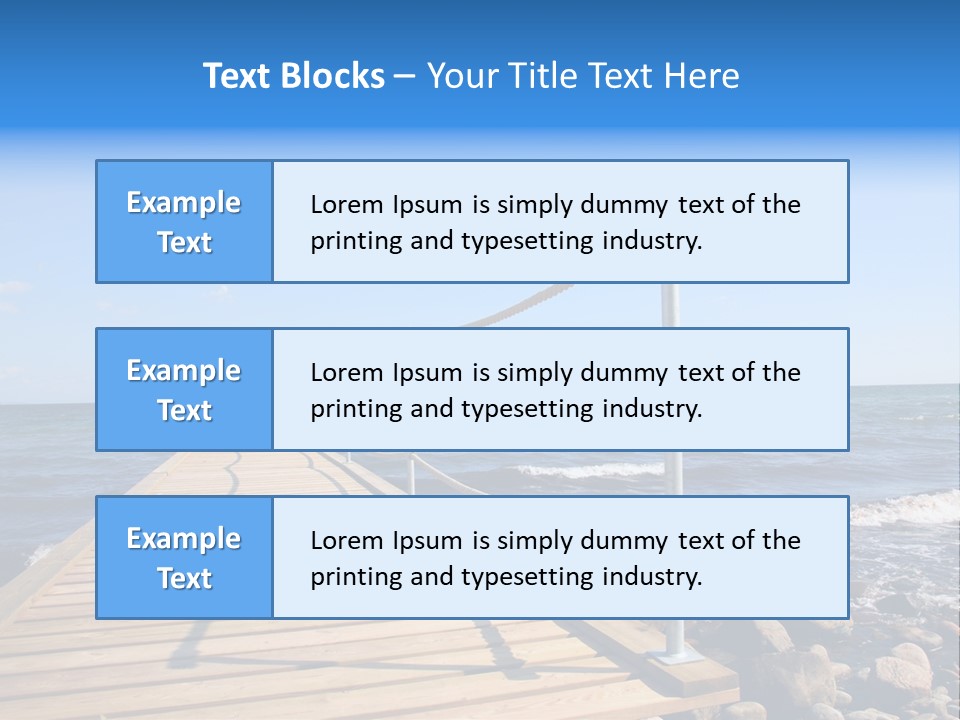 Bathing Jetty PowerPoint Template