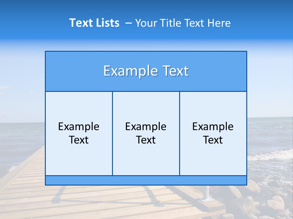 Bathing Jetty PowerPoint Template