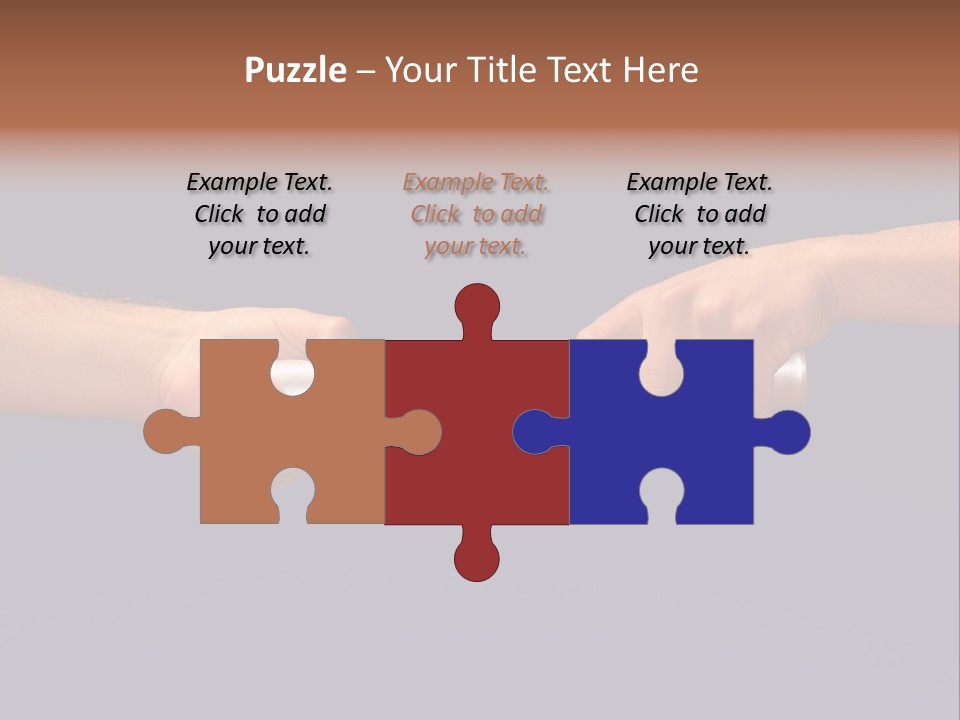 Hands Passing The Baton Against Blue Sky PowerPoint Template