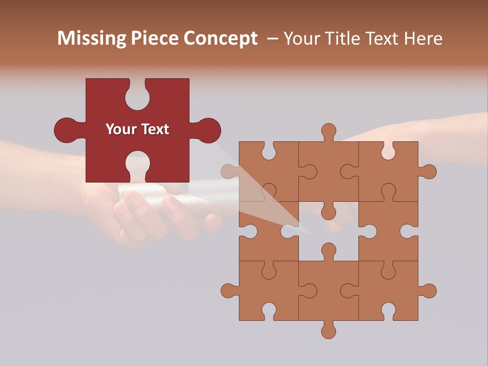 Hands Passing The Baton Against Blue Sky PowerPoint Template