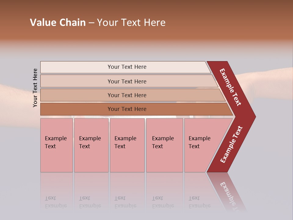 Hands Passing The Baton Against Blue Sky PowerPoint Template
