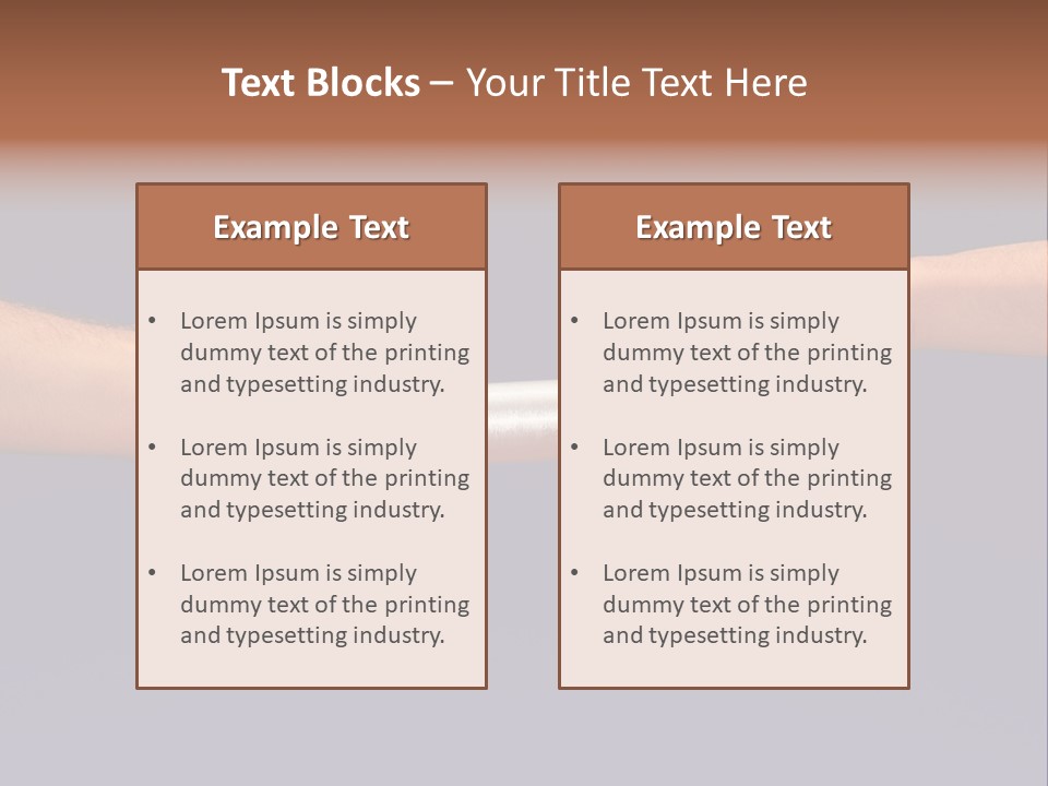 Hands Passing The Baton Against Blue Sky PowerPoint Template