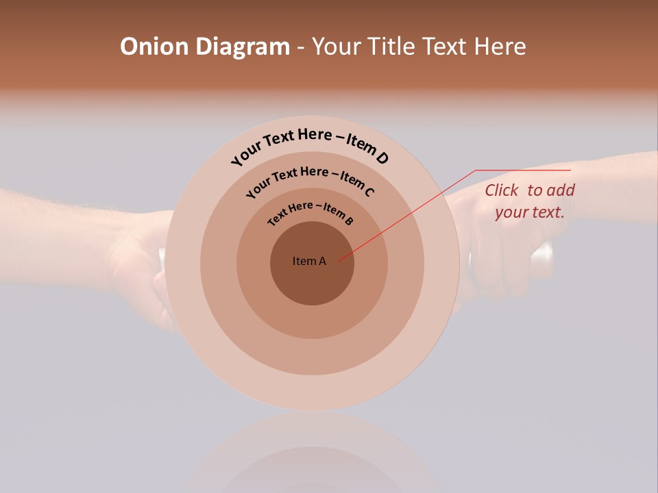 Hands Passing The Baton Against Blue Sky PowerPoint Template