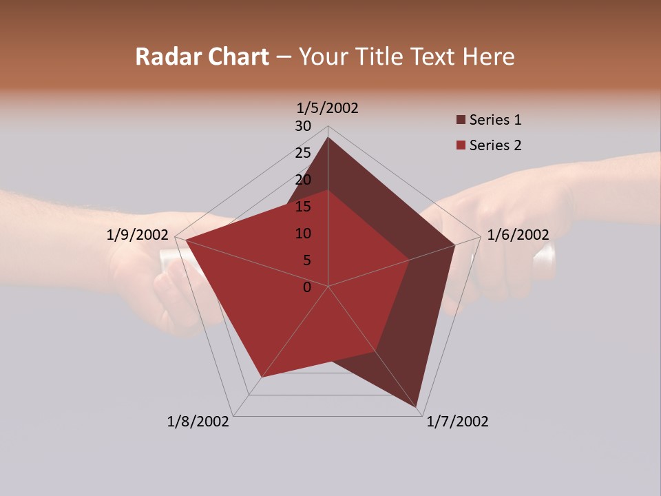 Hands Passing The Baton Against Blue Sky PowerPoint Template
