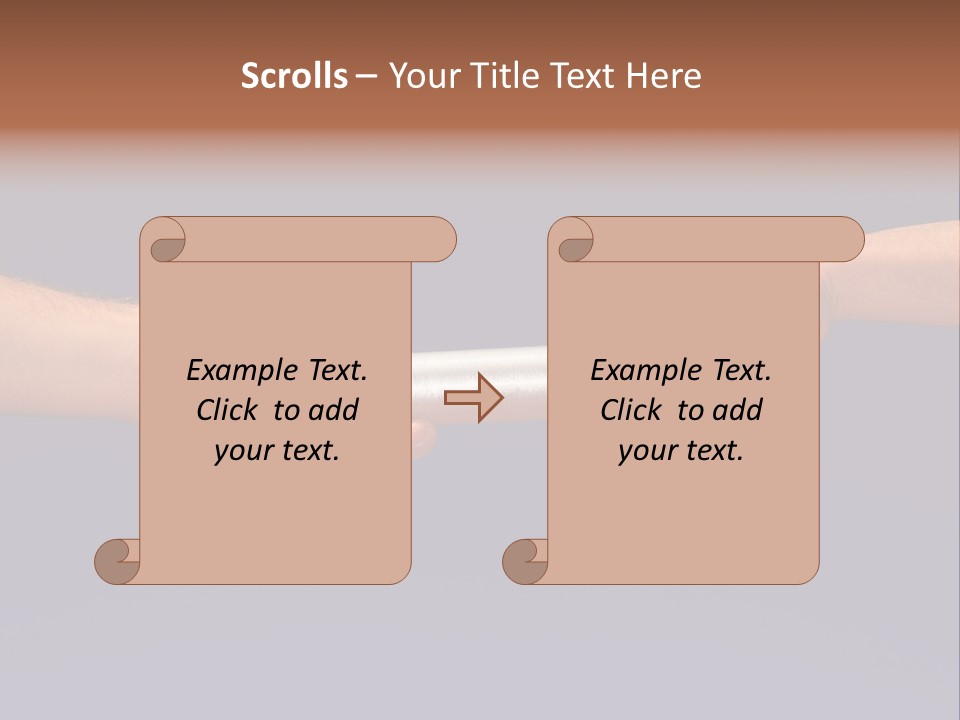 Hands Passing The Baton Against Blue Sky PowerPoint Template