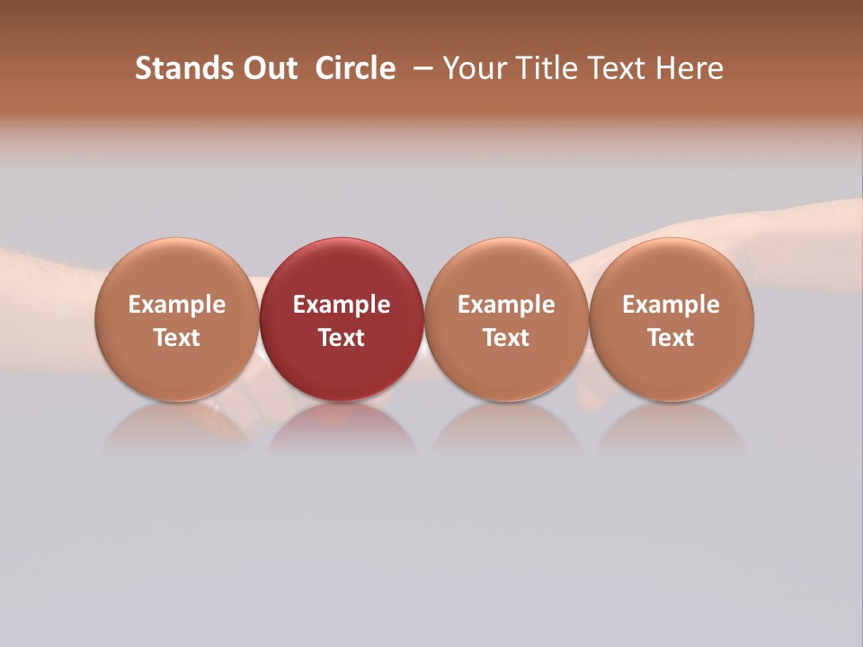 Hands Passing The Baton Against Blue Sky PowerPoint Template