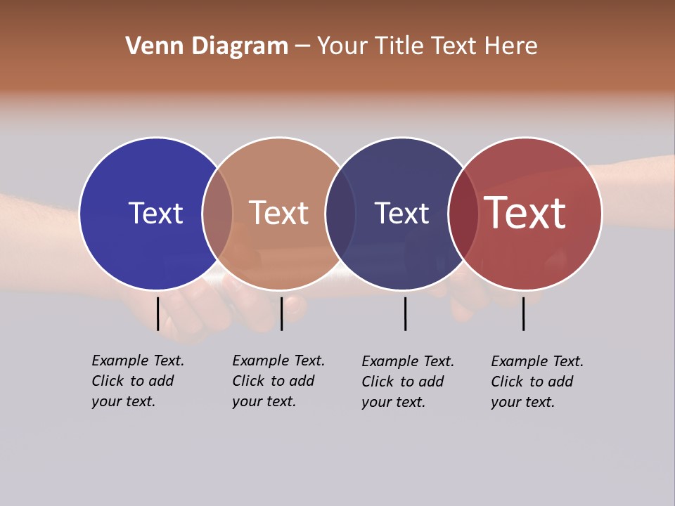 Hands Passing The Baton Against Blue Sky PowerPoint Template