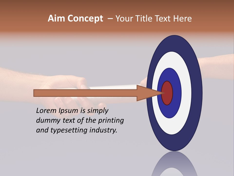 Hands Passing The Baton Against Blue Sky PowerPoint Template